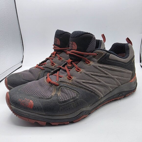 The North Face Ultra Fastpack II GTX Mens Size 12 Black Red Athletic Shoes - Picture 4 of 13